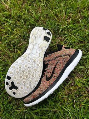 CLEAN Nike size 10 Womens Free Flyknit 4.0 Multicolor Running shoes